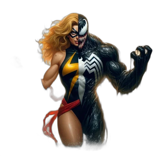 comic book art, concept art, fantasy art, female transparent PNG cut-out