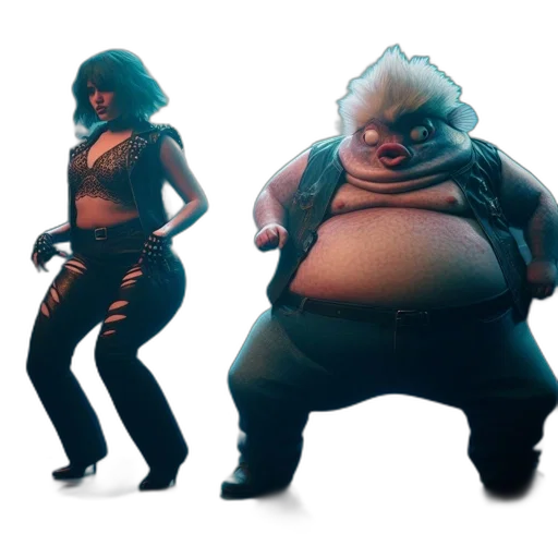 concept art, 3d render, cyberpunk, inside transparent PNG cut-out