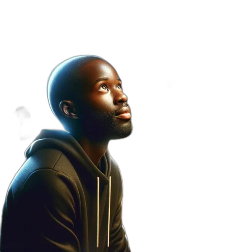 face, jacket, photorealistic, concept art transparent PNG cut-out