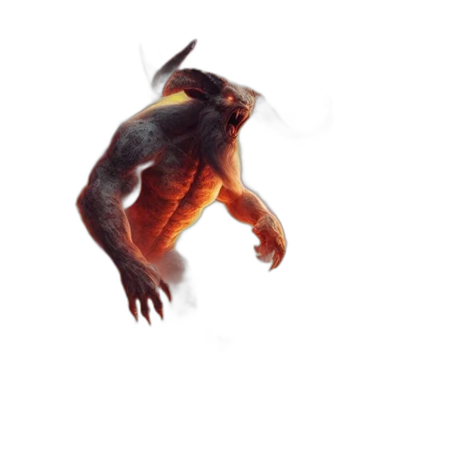 creature, dragon, animal, staff transparent PNG cut-out