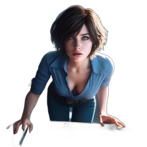 jacket, face, dress, robot transparent PNG cut-out