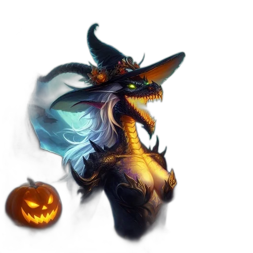dragon, mask, staff, creature transparent PNG cut-out
