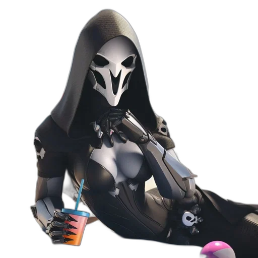 mask, weapon, robot, jacket transparent PNG cut-out