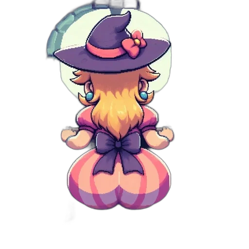 hat, staff, umbrella, dress transparent PNG cut-out