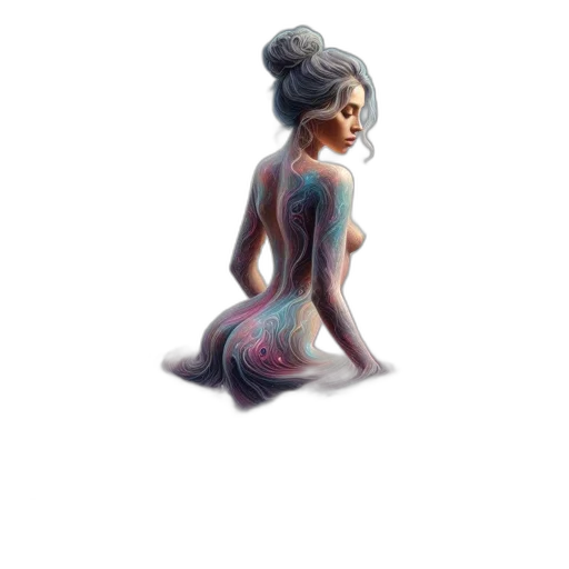dress, jewelry, hair, creature transparent PNG cut-out