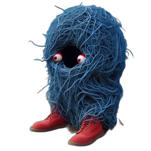 hair, mask, creature, dress transparent PNG cut-out
