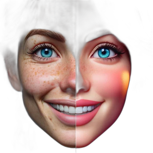 face, mask, photorealistic, 3d render transparent PNG cut-out