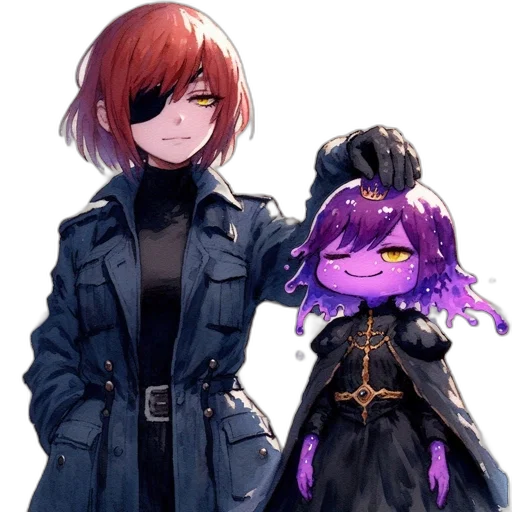 jacket, staff, weapon, mask transparent PNG cut-out