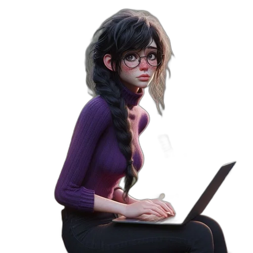 staff, face, dress, robot transparent PNG cut-out