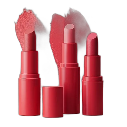 red, lipstick, swatches, lip transparent PNG cut-out