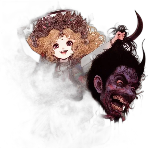 creature, mask, concept art, fantasy art transparent PNG cut-out