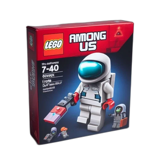 robot, 3d render, lego, among transparent PNG cut-out