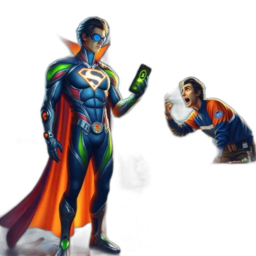 concept art, comic book art, fantasy art, 3d render transparent PNG cut-out