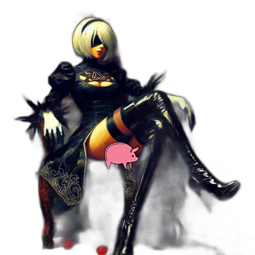 weapon, staff, robot, mask transparent PNG cut-out