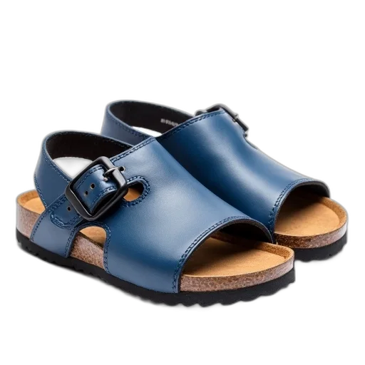 shoes, blue, pair, sandals transparent PNG cut-out
