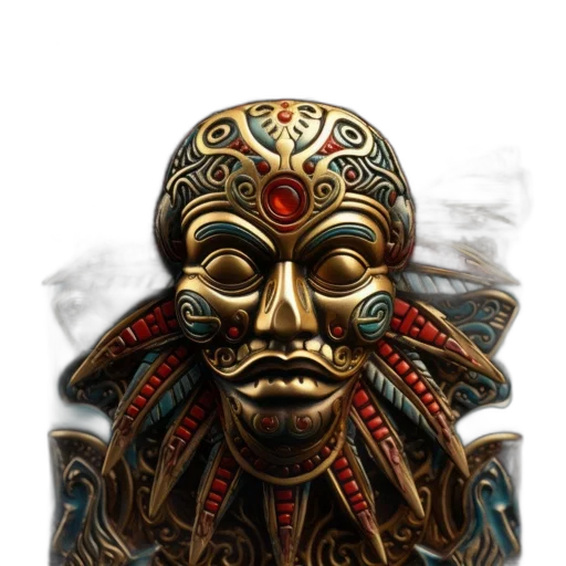 mask, face, jewelry, staff transparent PNG cut-out