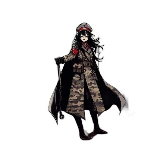 staff, mask, jacket, weapon transparent PNG cut-out