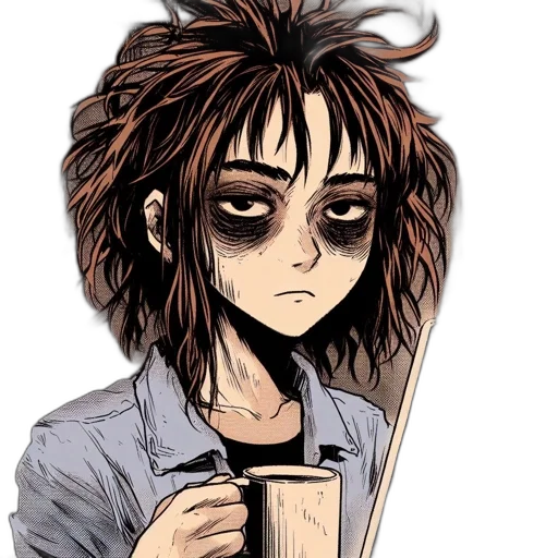 staff, hair, cartoon, comic book art transparent PNG cut-out