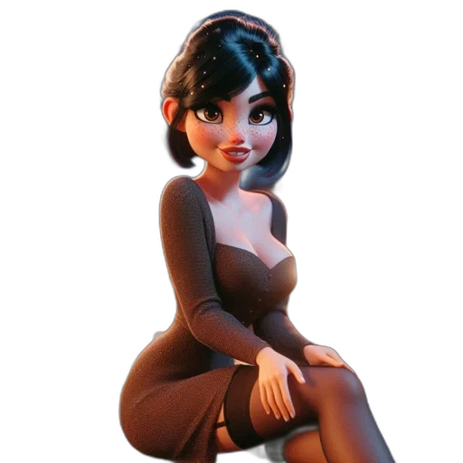 dress, robot, staff, face transparent PNG cut-out