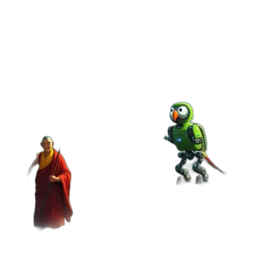 creature, robot, concept art, pixel art transparent PNG cut-out