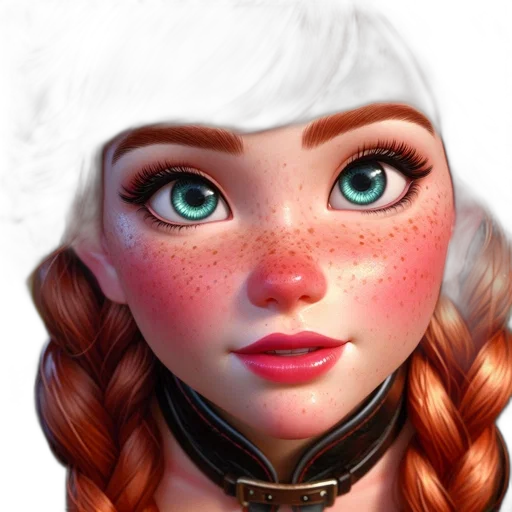 face, crown, fantasy art, 3d render transparent PNG cut-out