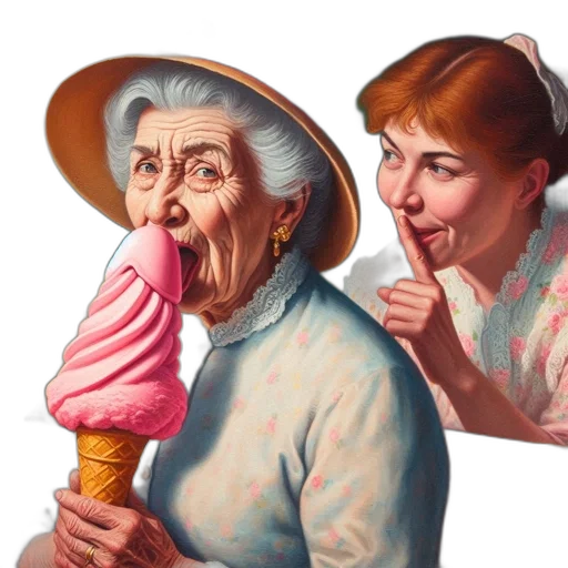 hat, umbrella, food, face transparent PNG cut-out