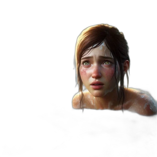 face, creature, concept art, 3d render transparent PNG cut-out