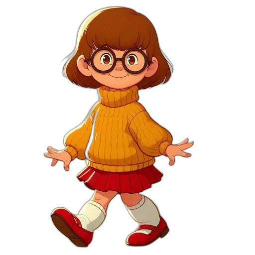 dress, jacket, staff, creature transparent PNG cut-out