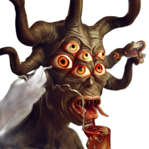 mask, face, creature, staff transparent PNG cut-out