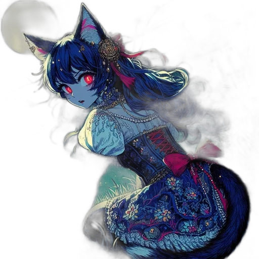 dragon, staff, creature, dress transparent PNG cut-out