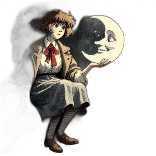 staff, creature, dress, mask transparent PNG cut-out