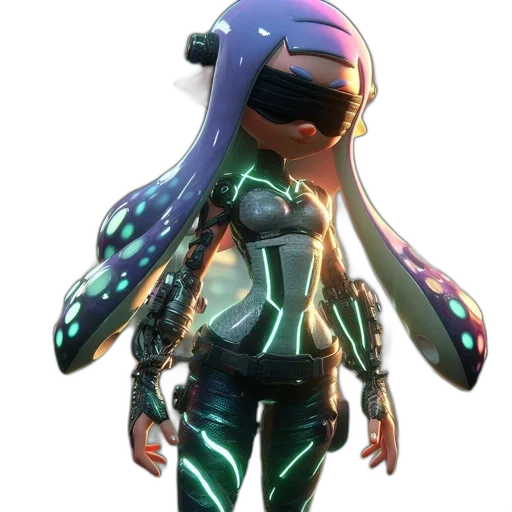 mask, robot, weapon, jacket transparent PNG cut-out