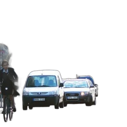 car, concept art, city street, bustling transparent PNG cut-out