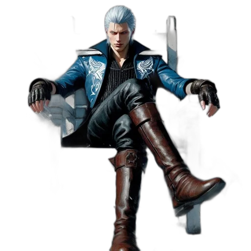 jacket, weapon, staff, sword transparent PNG cut-out