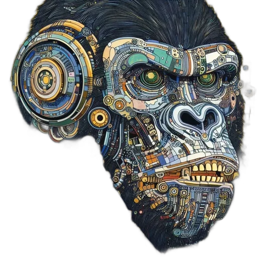 mask, face, robot, creature transparent PNG cut-out