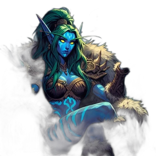 staff, dragon, mask, fantasy art transparent PNG cut-out
