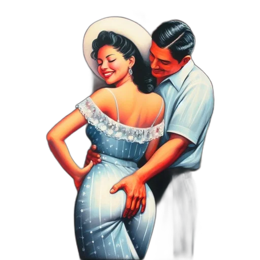 dress, concept art, photorealistic, oil painting transparent PNG cut-out