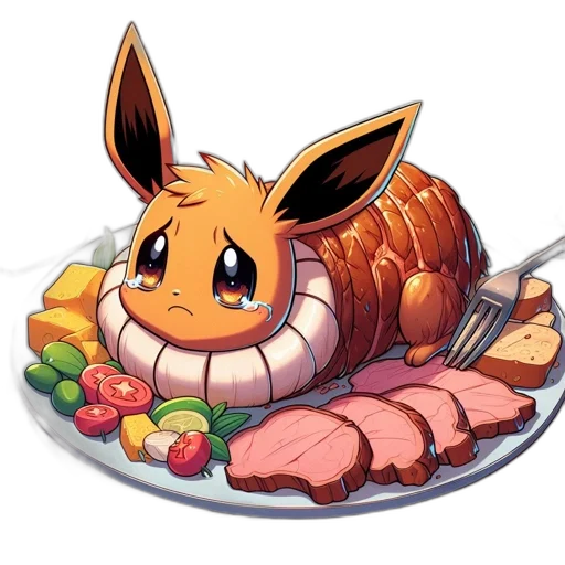 food, animal, creature, pixel art transparent PNG cut-out