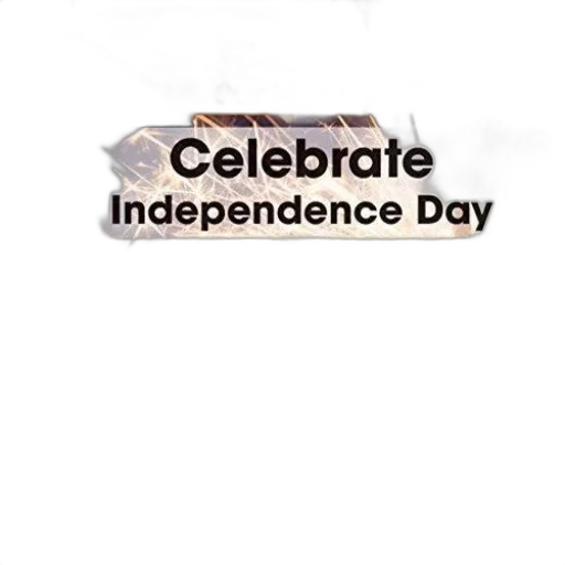 vibrant, poster, celebrating, independence transparent PNG cut-out