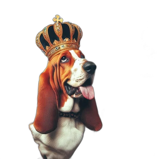 crown, animal, staff, hat transparent PNG cut-out