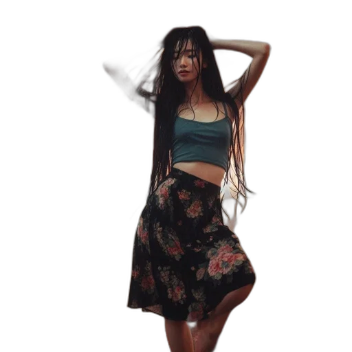 dress, umbrella, photorealistic, 3d render transparent PNG cut-out