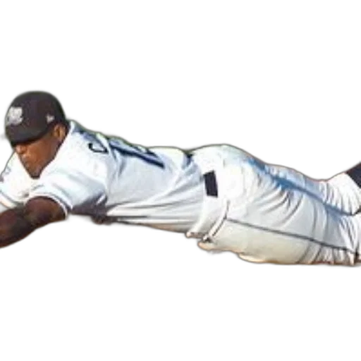 baseball, player, white, uniform transparent PNG cut-out
