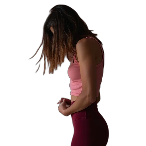 dress, staff, jacket, hair transparent PNG cut-out