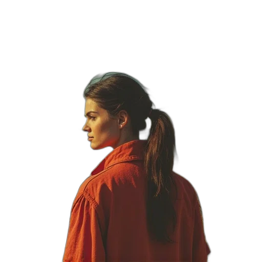 jacket, staff, face, jewelry transparent PNG cut-out