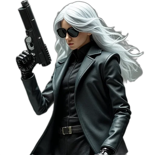 jacket, comic book art, concept art, 3d render transparent PNG cut-out