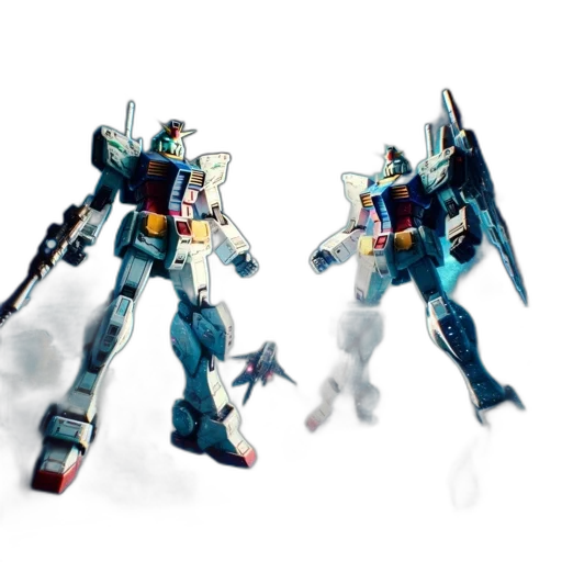 robot, weapon, concept art, 3d render transparent PNG cut-out
