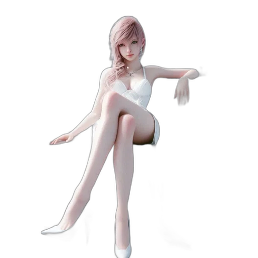 dress, robot, staff, creature transparent PNG cut-out