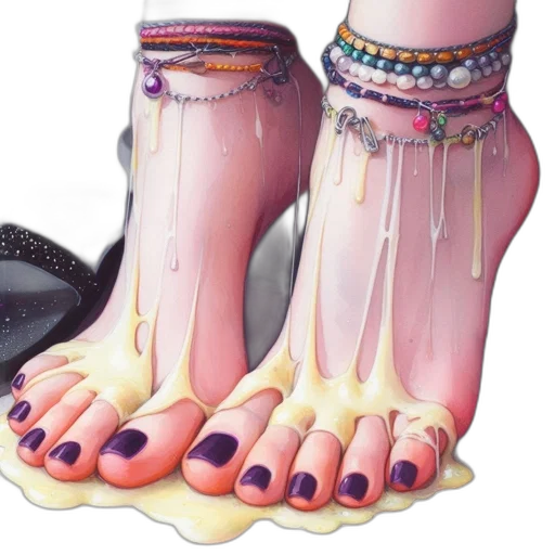 shoes, jewelry, photorealistic, watercolor transparent PNG cut-out