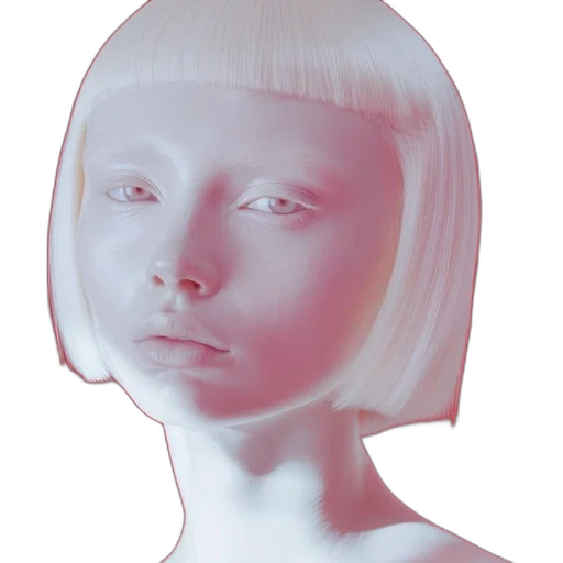 face, mask, robot, hair transparent PNG cut-out