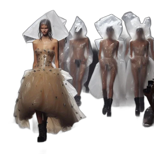 dress, concept art, 3d render, earth tones transparent PNG cut-out